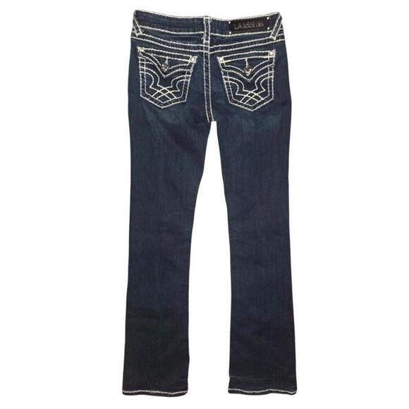 Denim - Dark Wash L.A. Idol Jeans Size 5 In Excellent Used Condition, No Flaws!